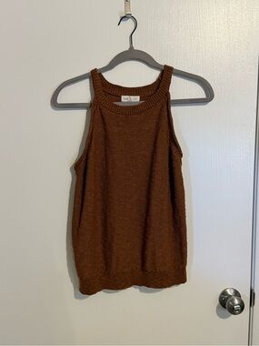 Millibon Chestnut Brown Knit Tank
